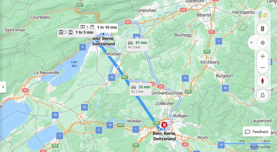 Anreise von Biel/Bienne Zu Bern Über 

2



IR65


