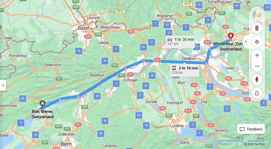 Anreise von Biel/Bienne Zu Winterthur Über 

IC5



3


