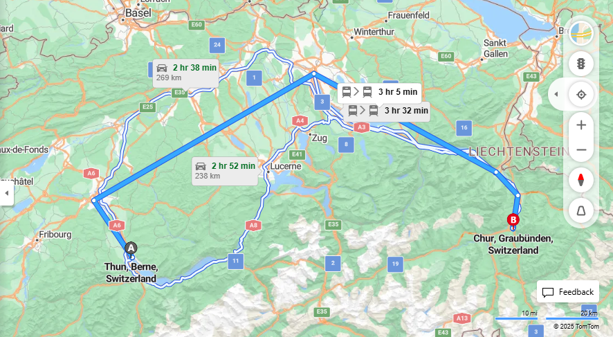 Anreise von Thun Zu Chur Über 

IC8

IC3


