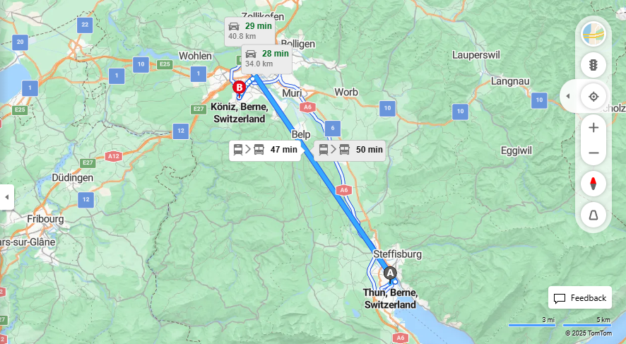 Anreise von Thun Zu Köniz Über 

ICE



10


