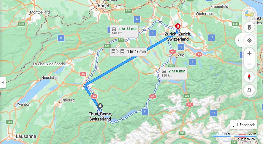 Anreise von Thun Zu Zurich Über 

IC8



4



