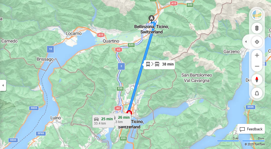 Anreise von Bellinzona Zu Lugano Über 

S10

4


