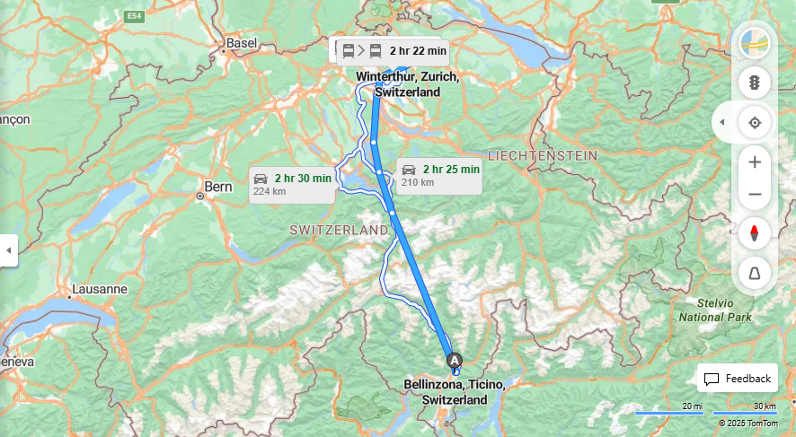 Anreise von Bellinzona Zu Winterthur Über 

IC2

IC5


