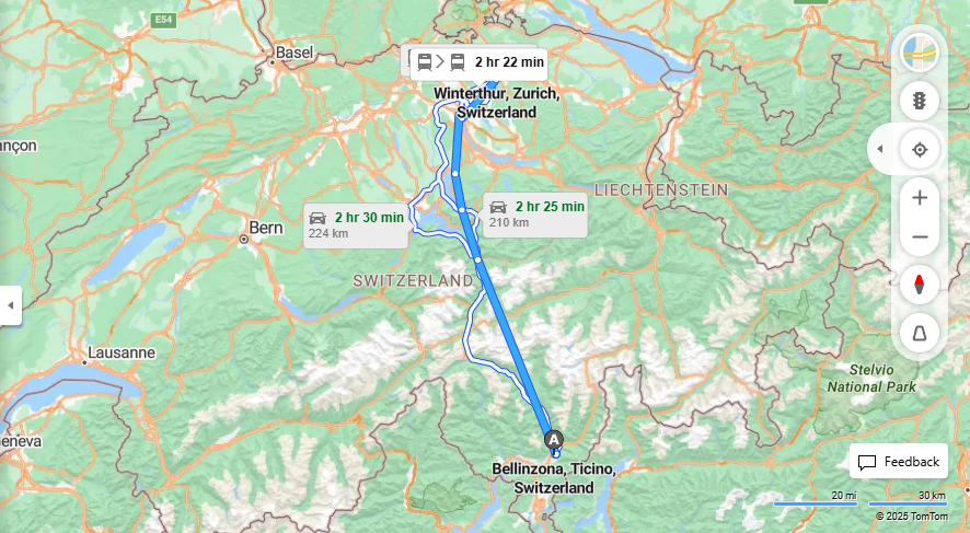Anreise von Bellinzona Zu Winterthur Über 

IC2

S11


