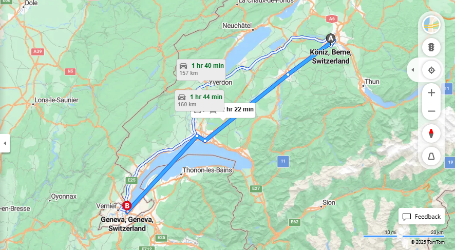 Anreise von Köniz Zu Geneva Über 

10

IC1


