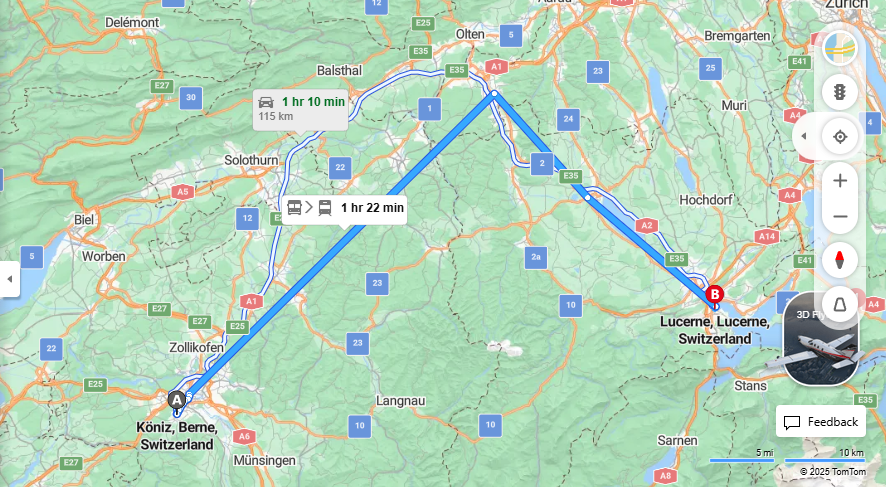 Anreise von Köniz Zu Lucerne Über 

10



IR15


