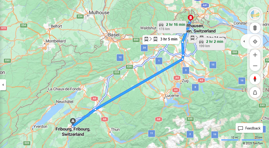 Anreise von Fribourg Zu Schaffhausen Über 

IC1

RE48


