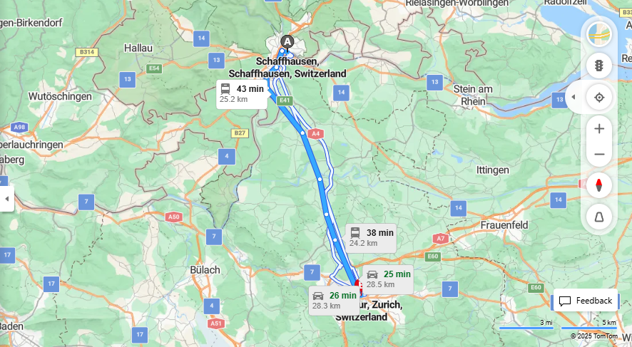 Anreise von Schaffhausen Zu Winterthur Über 

S12


