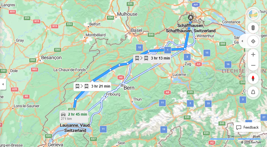 Anreise von Schaffhausen Zu Lausanne Über 

IC

IC5


