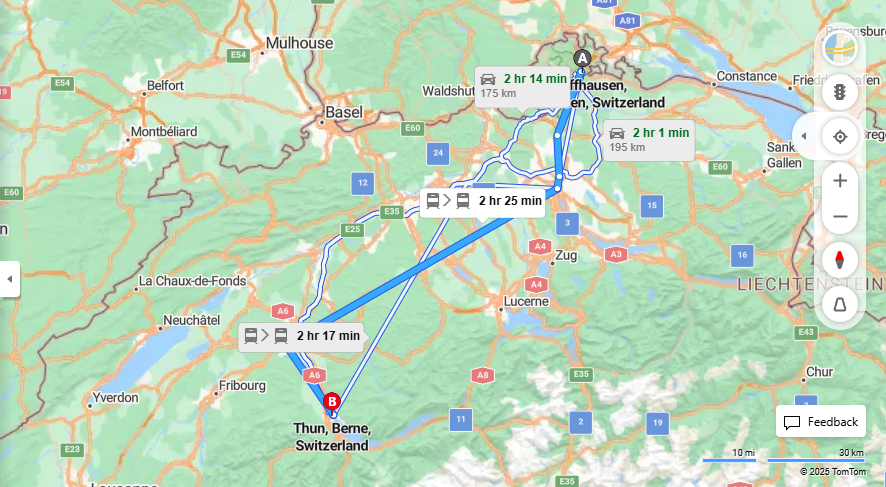 Anreise von Schaffhausen Zu Thun Über 

RE48

IC8


