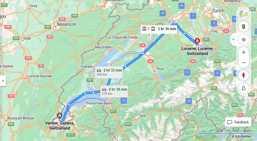 Anreise von Vernier Zu Lucerne Über 

19



IR15


