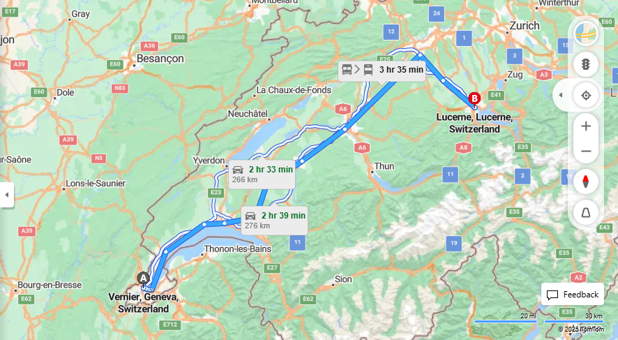 Anreise von Vernier Zu Lucerne Über 

6



IR15



