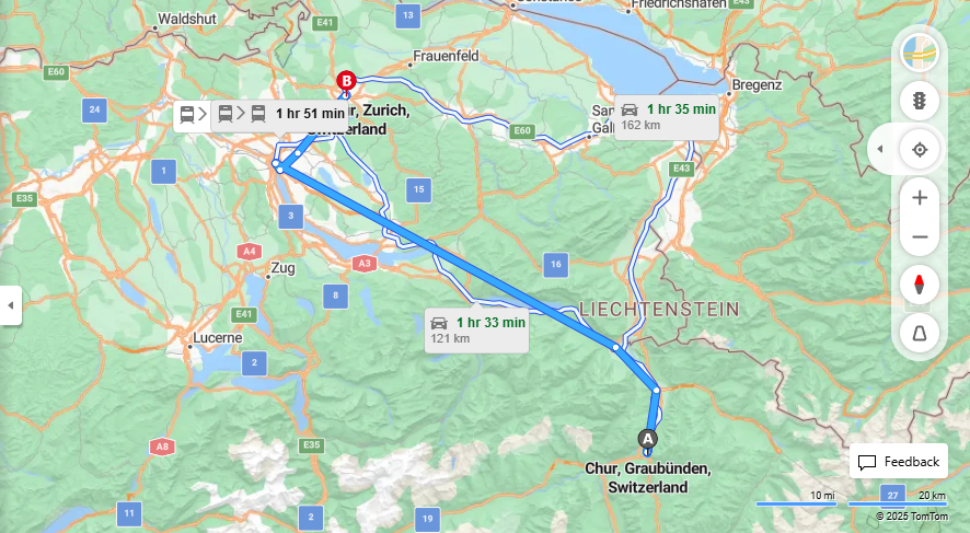 Anreise von Chur Zu Winterthur Über 

IC3

S11


