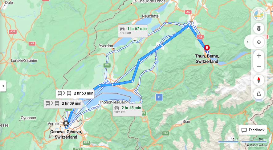 Anreise von Geneva Zu Thun Über 

IC

IC8


