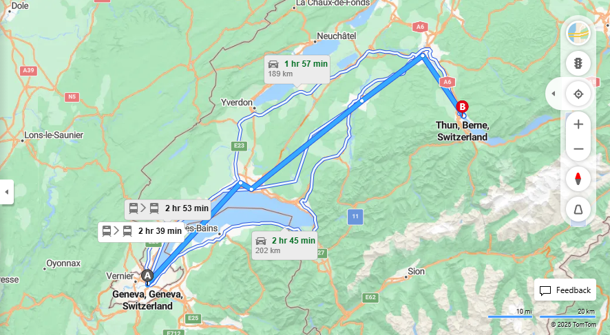 Anreise von Geneva Zu Thun Über 

IC1

IC61


