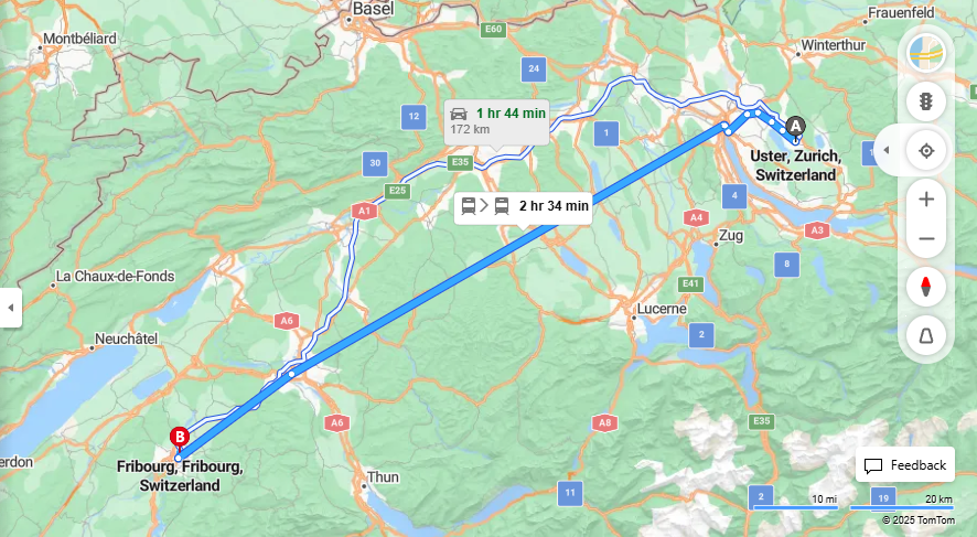 Anreise von Uster Zu Fribourg Über 

S9

IC1


