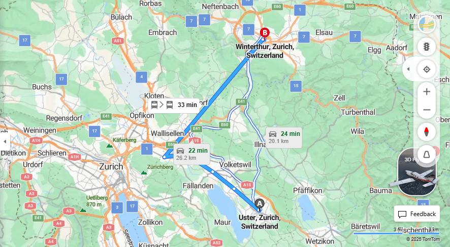Anreise von Uster Zu Winterthur Über 

S9

S12


