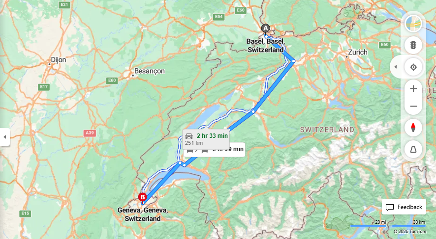 Anreise von Basel Zu Geneva Über 

EC

IC1



