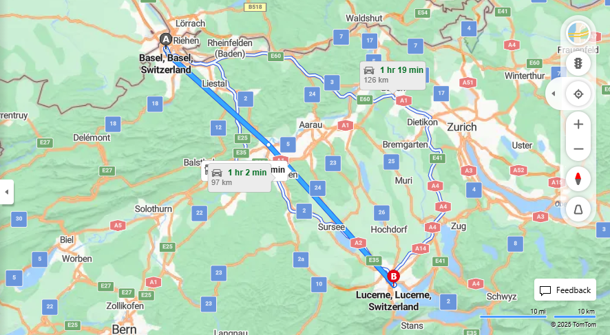 Anreise von Basel Zu Lucerne Über 

30

IR26


