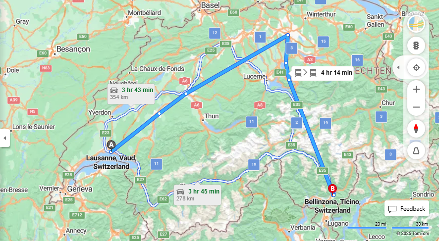 Anreise von Lausanne Zu Bellinzona Über 

IC

EC


