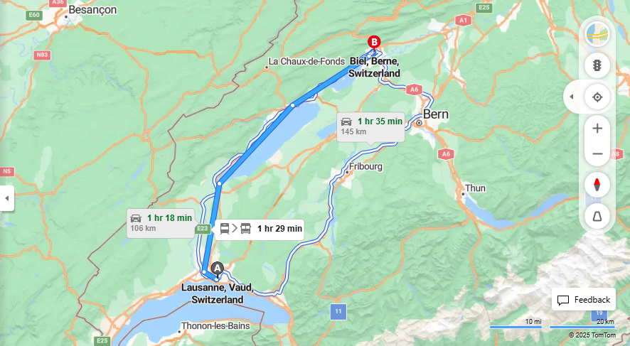 Anreise von Lausanne Zu Biel/Bienne Über 

IC5



2


