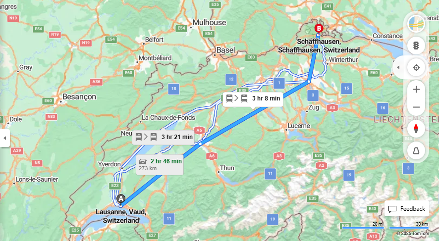 Anreise von Lausanne Zu Schaffhausen Über 

IC

IC


