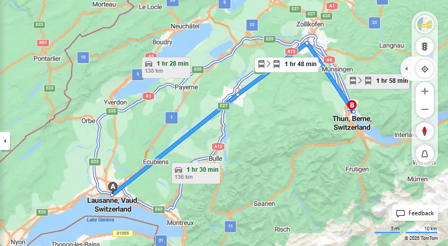 Anreise von Lausanne Zu Thun Über 

IC

IC


