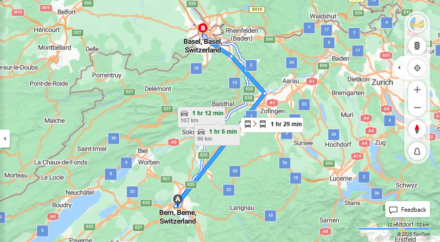 Anreise von Bern Zu Basel Über 

IC61



8


