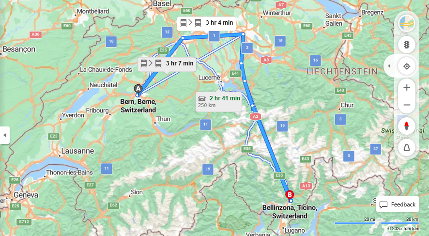 Anreise von Bern Zu Bellinzona Über 

IC8

IC2


