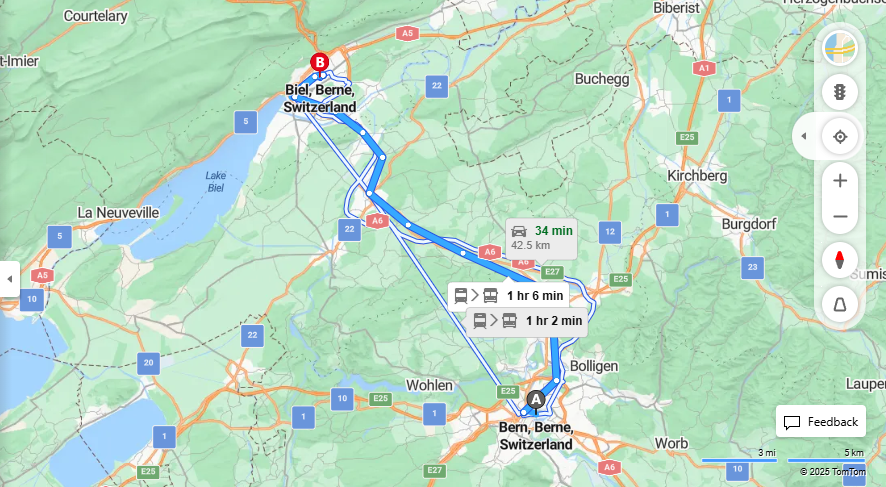 Anreise von Bern Zu Biel/Bienne Über 

S3



72


