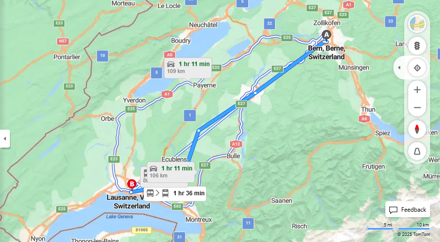 Anreise von Bern Zu Lausanne Über 

12



IR15


