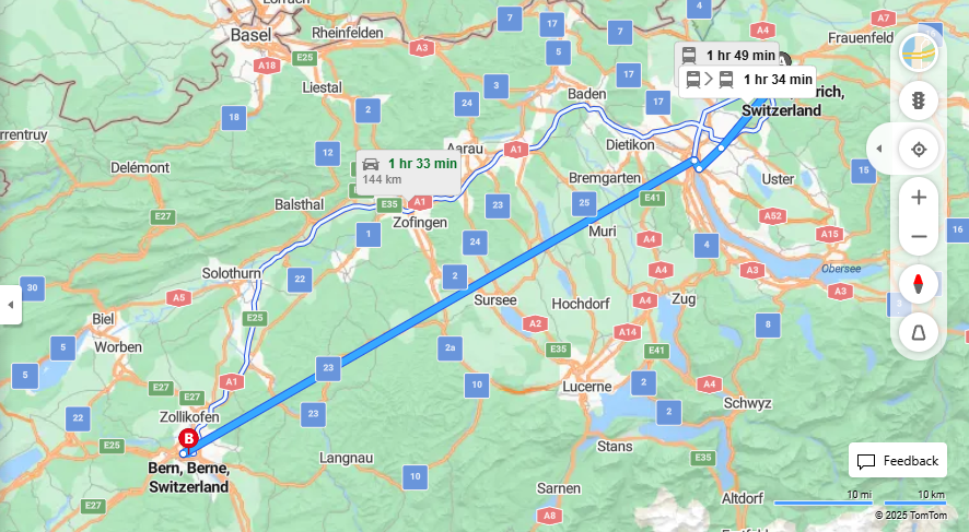 Anreise von Winterthur Zu Bern Über 

S11

IC81


