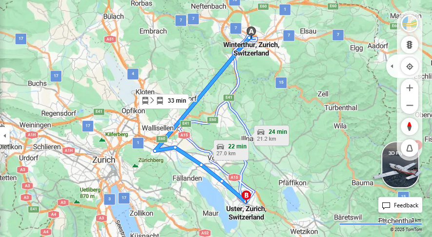 Anreise von Winterthur Zu Uster Über 

S12

S9


