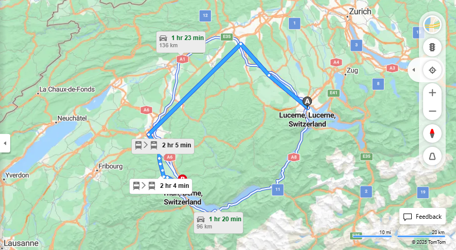 Anreise von Lucerne Zu Thun Über 

IR15

S44


