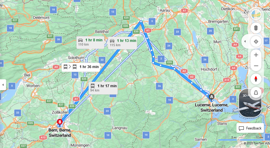 Anreise von Lucerne Zu Bern Über 

RE24

IR16


