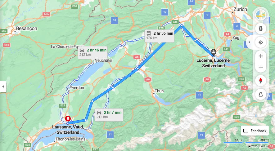 Anreise von Lucerne Zu Lausanne Über 

IR27

IR15


