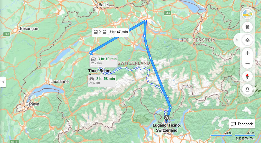 Anreise von Lugano Zu Thun Über 

IC2

IC8


