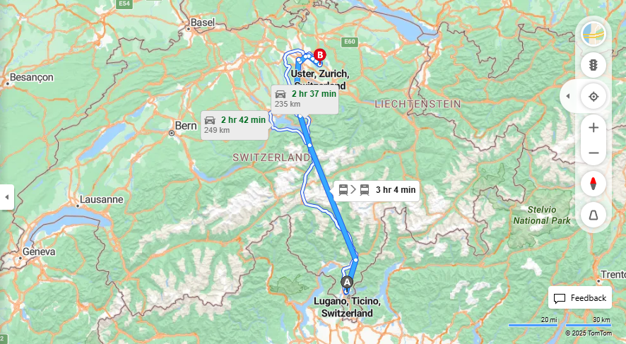 Anreise von Lugano Zu Uster Über 

IC2



S9


